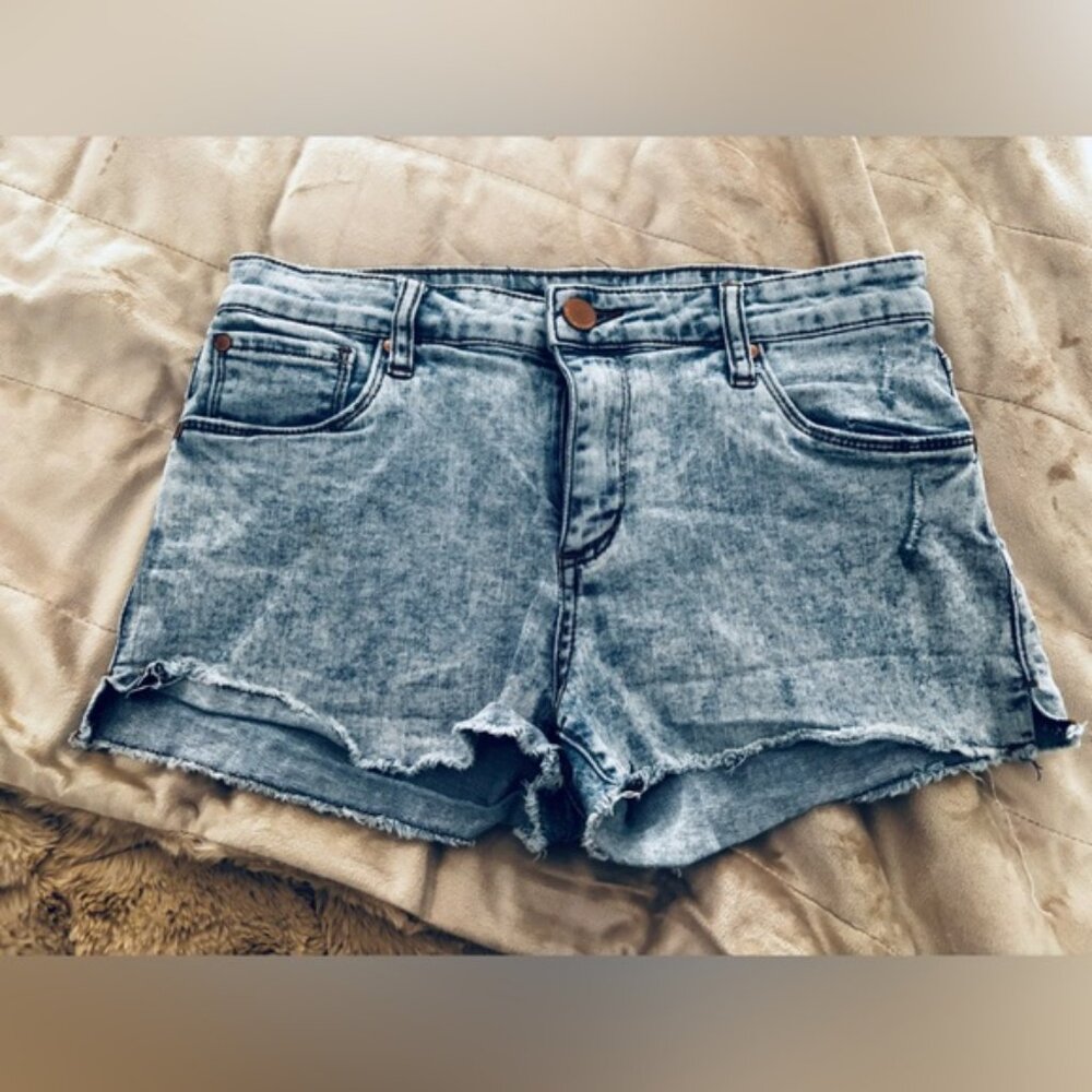 Light Blue Denim Jean Shorts